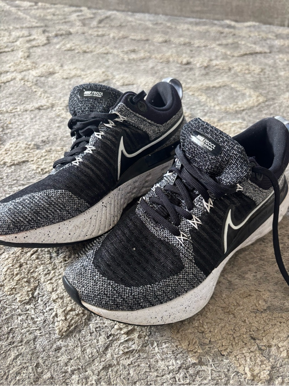 Nike Black and White Women's Running Sneakers